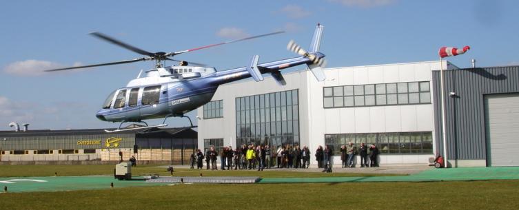 incentive voor groepen met een helikopter